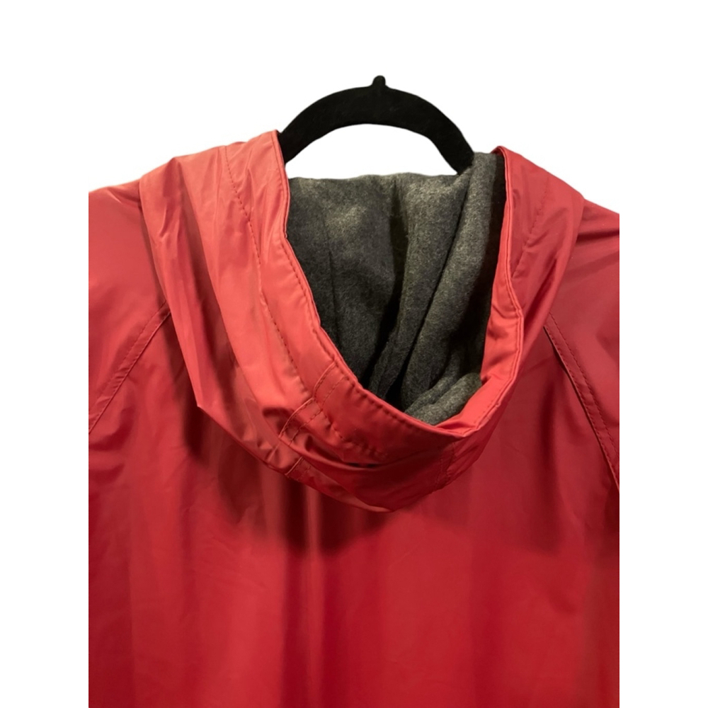 Misty Harbor Red Slicker Hooded Lined Raincoat XL - Picture 4 of 10